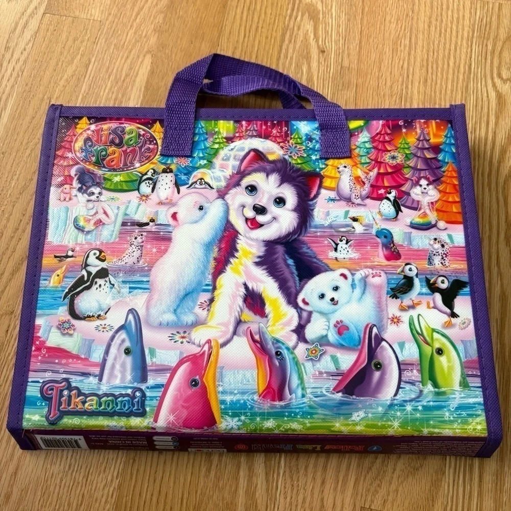 Lisa Frank Art Case Tikanni 2020 Trifold Portfolio On the Go Storage Art Kit